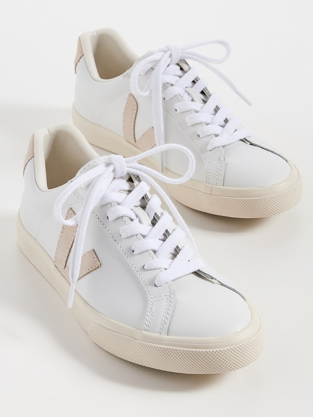 Veja Esplar Logo Sneakers in Extra White / Sable